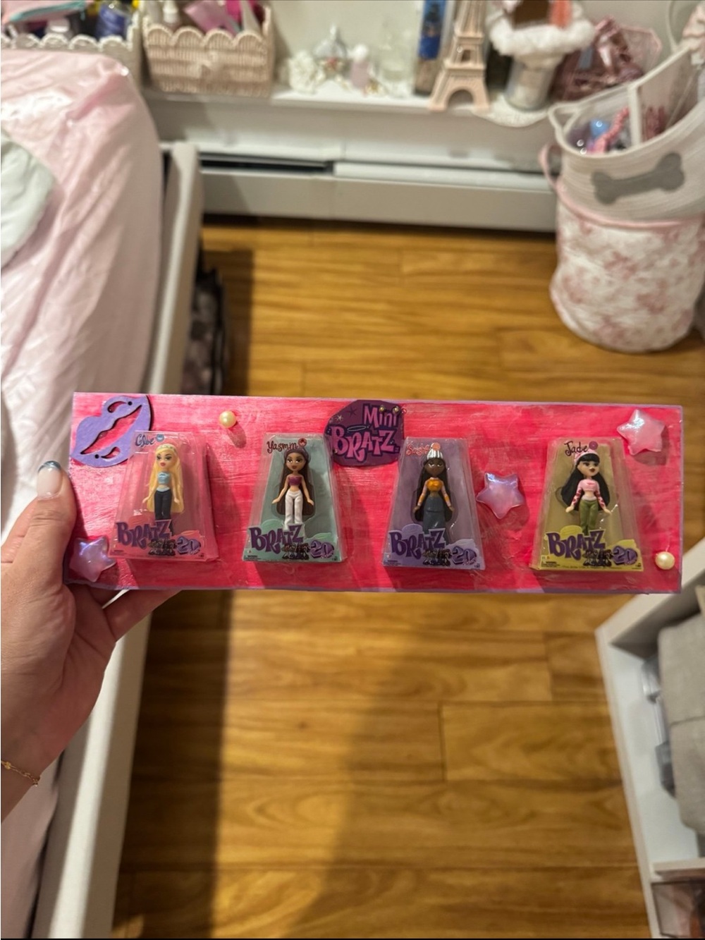 Mini Bratz doll box wall art custom